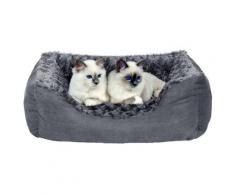 Cuccia Per Cani E Gatti 62x50x17 Cm In Poliestere Zoe Grigia