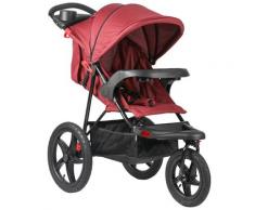 Passeggino Leggero Per Bambini 3 Ruote Pieghevole Reclinabile Rosso