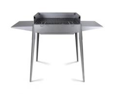 Barbecue A Carbone Carbonella 60x40 Cm In Ferro Alluminato Lisa Luxury Etna F