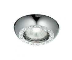 Faretto A Incasso Metallo Tondo Gemme Acrilico Controsoffitto Mr16 Intec Inc-gemma-cr
