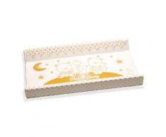 Fasciatoio Imbottito Universale In Pvc 49x81cm 2 Lati Italbaby Happy Family Avorio