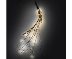 Luci Di Natale A Ramo 144 Led H120 Cm Bianco Caldo Filo Marrone Da Esterno Adami