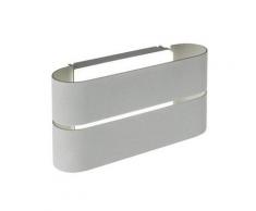 Applique Da Esterno A Led 12w Chiusa Sovil Gaia Alluminio