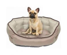 Cuccia Per Cani E Gatti 59x53x18cm Tortora/panna