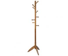 Appendiabiti In Legno Massello 45x45x177 Cm Fumer Rocket Noce