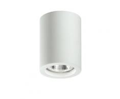 Faretto Incasso Cilindrico Gesso Verniciabile Controsoffitto Gu10 Intec I-space-s-r1