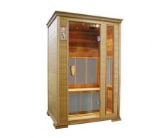 Sauna Finlandese Ad Infrarossi 2 Posti 125x105 Cm In Legno Di Cedro Canadese H188 Vorich Gold