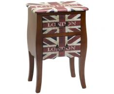 Cassettiera In Legno 2 Cassetti Adami London