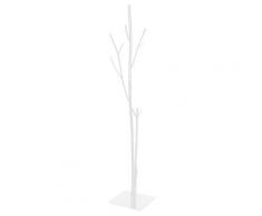 Appendiabiti Da Terra 33x33x178 Cm In Ferro Battuto Vasconi Bamboo Bianco