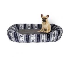Cuccia Per Cani E Gatti 62x50x17 Cm In Poliestere Snow Blu