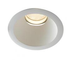 Incasso Tondo Bianco Soffitto Ribassato Faretto Led 20 Watt Luce Calda Intec Inc-elite-1x20c