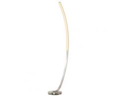 Lampada Da Terra Ad Arco A Led 3000k 50x23x149 Cm In Acciaio E Allumino Argento