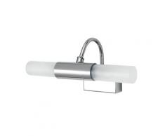 Applique Metallo Cromo Diffusori Cilindrici Vetro Lampada Da Bagno G9 Intec Spot-b-roby