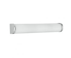 Applique Metallo Cromato Diffusore Vetro Lampada Da Bagno E14 Intec Spot-b-shon/l