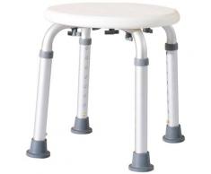 Sgabello Per Doccia Bagno Altezza Regolabile Antiscivolo Bianco