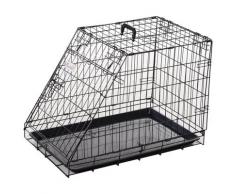 Trasportino Per Cani 76x48x55 Cm In Metallo Nero