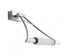 Applique Metallo Cromato Diffusori Vetro Lampada Sopra Specchio Bagno R7s Intec I-yhs7014/wb