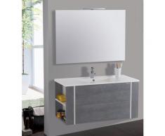Mobile Da Bagno Sospeso 100cm Mazzoni Gold Grigio Cemento
