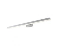 Applique Sopra Specchio Alluminio Bianco Lampada Bagno Led 17 Watt Luce Naturale Intec Led-w-lancer
