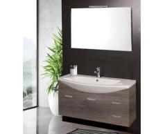 Mobile Da Bagno Sospeso 108cm Mazzoni Manhattan Grigio Frassinato