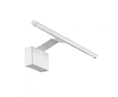 Applique Lampada Bagno Alluminio Bianco Goffrato Led 5 Watt Luce Calda Intec Led-w-alcor/5w