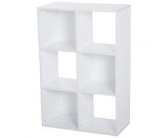 Libreria 3 Ripiani 91,5x29,5x61,5 In Legno Bianco