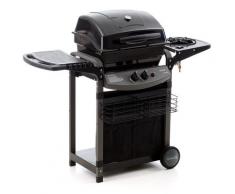 Barbecue A Gas Gpl Pietra Lavica 2 Fuochi 10kw Con Fornello Laterale Sochef Piùsaporillo