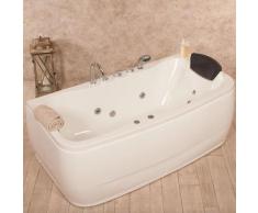 Vasca Idromassaggio 140x75 Cm Cromoterapia Vorich Lake Bianca