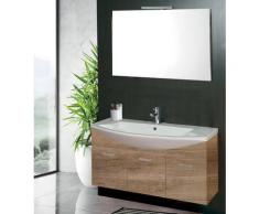 Mobile Da Bagno Sospeso 108cm Mazzoni Manhattan Noce Chiaro Frassinato