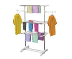 Stendibiancheria 3 Piani Regolabile In Acciaio Inox Premium