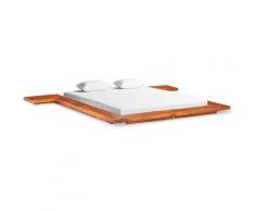 Vidaxl - Giroletto Futon Giapponese in Legno Massello Acacia 160x200 cm Marrone