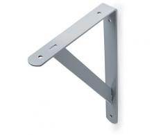 REI - Staffa per scaffalature | Stile decorativo | Realizzato in acciaio | Finitura grigia | Misure