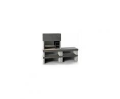 Edilmark - Barbecue KUBO.1 fuoco sinistra - panca reversibile