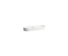 Laufen - Bacinella doppio lavabo Running Sonar, senza foro per rubinetto, senza sfioratore,