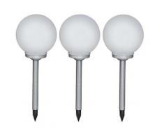 Lampade solari per esterno palla lampada da giardino picchetto lampada a sfera solare 25 cm LED
