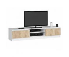 Abamihome - Mobile Porta Tv, Console Tv, Porta Tv 2 Ante, Parete Attrezzata 160 x 33 x 41 - Colore:
