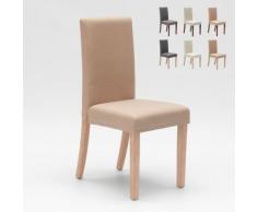 Ahd Amazing Home Design - Sedia in legno imbottita stile henriksdal per cucina sala da pranzo