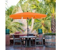 Ombrellone da Balcone Rettangolare 2 x 1,25 m, Protezione UPF 50+, Parasole Inclinabile, Telo