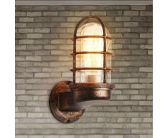 Litzee - Lampada da parete retrò Illuminazione industriale vintage Lampade da parete rustiche