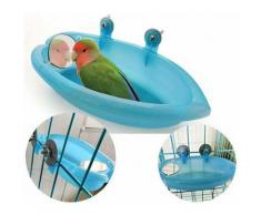 Ciotola per il bagno dell'uccello lavabo sospeso per uccelli giocattolo da bagno per animali