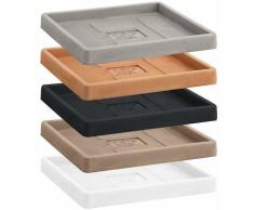 Sottovaso ''Quadro classic'' per vasi da esterno per fiori e piante -36 cm / Bronzo