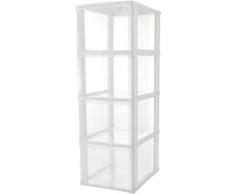 Organiser Cassettiera Ufficio. Organizer Scrivania. Portaoggetti Multiuso in Plastica. 4 Cassetti