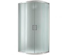 Box doccia semicircolare scorrevole vetro stampato h 198 mod. Alabama 90x90 cm