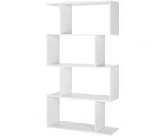 Gizcam - Libreria Scaffale a 4 Ripiani Organizzatore Autoportante a Cubi Moderno per Soggiorno
