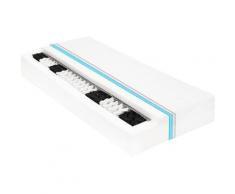 Materasso 7 Zone a Molle Insacchettate 20 cm H2 120x200 cm Bianco - Vidaxl
