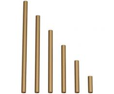 Tubo di estensione in metallo per lampade a sospensione o da tavolo | 10 cm - Bronzo satinato