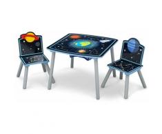 Delta Children - Tavolo e Sedie per Bambini Space Adventures Kids Nero
