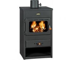 Prity - Stufa a Legna Caminetti a stufe Nero K1 9kw - Black