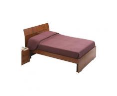 Letto matrimoniale per camera colore noce antico cm 200x171xH 98