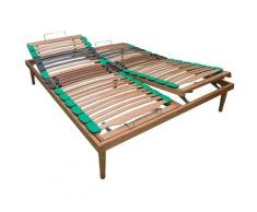Dormidea - Rete ATP Manuale a Doghe 150x190 cm in Faggio Naturale 38 mm Teti